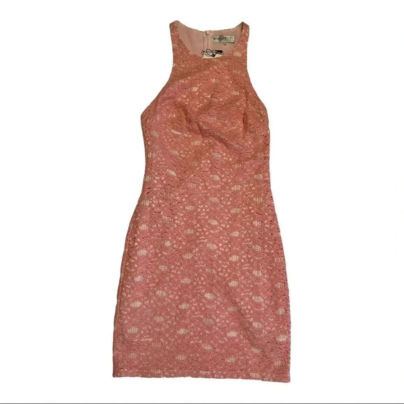 Bec & Bridge peach lace Designer Dress NWT Sz 2 - Picture 1 of 12